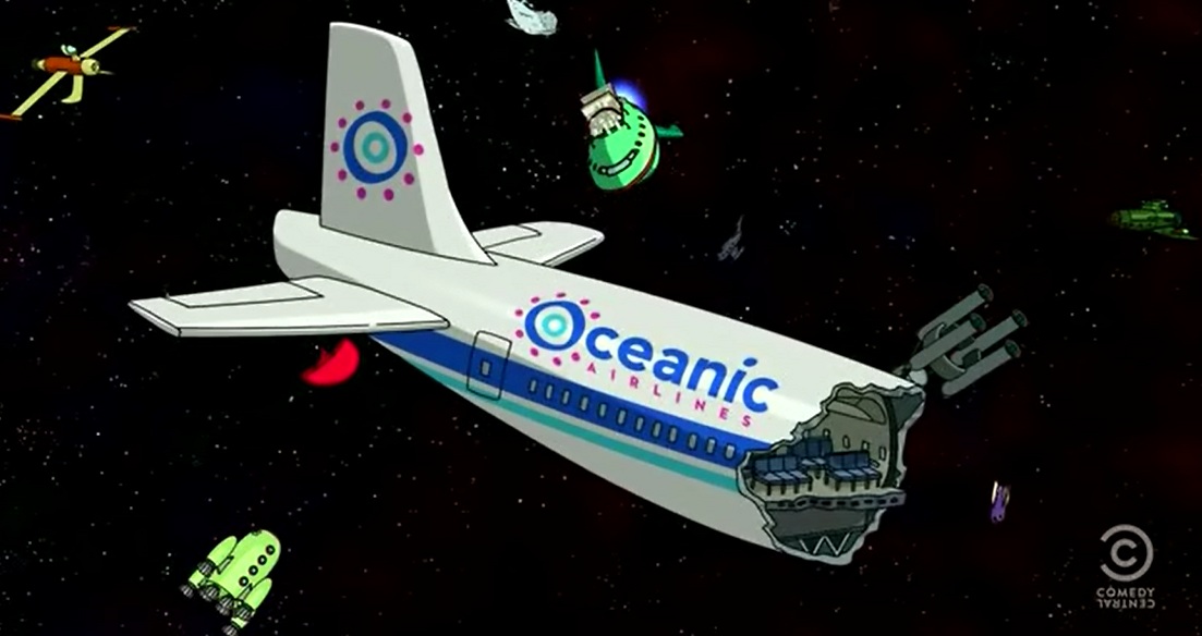 Oceanic Airlines on Futurama