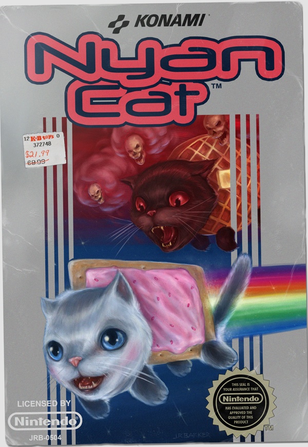 Nyan Cat Vintage Nintendo Game