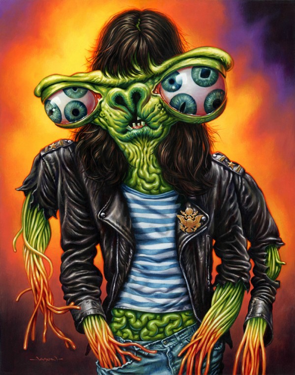 Joey Ramone monster by Jason Edmiston