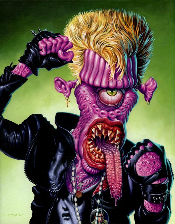 Billy Idol monster by Jason Edmiston