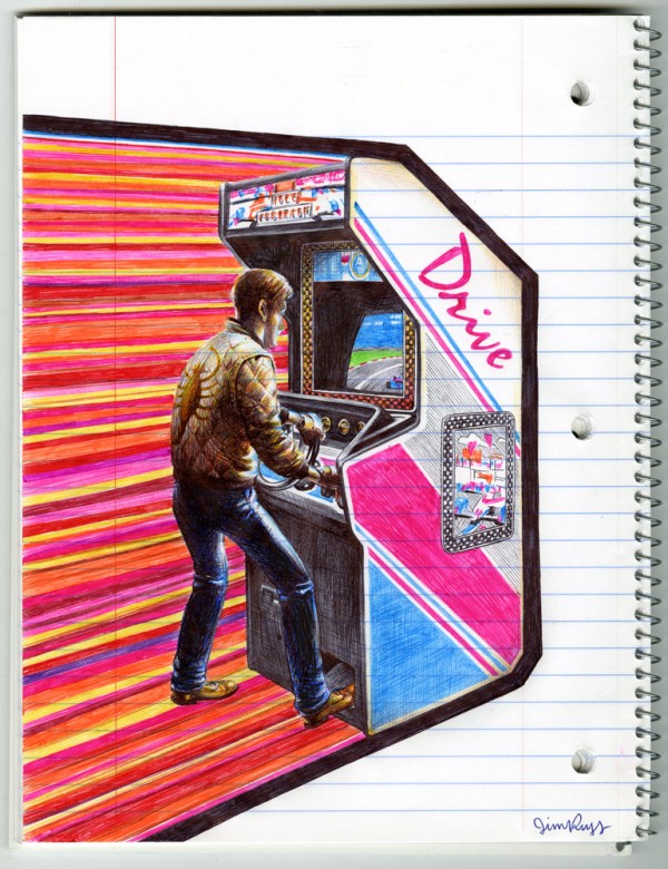Drive Pen Drawing by Jim Rugg