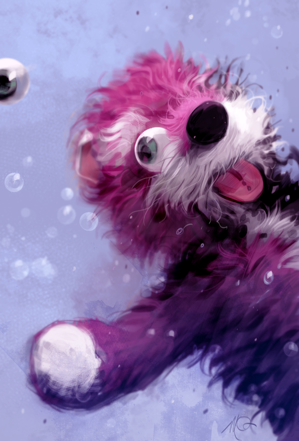 Pink Teddy Bear Breaking Bad Fan Art by Massimo Carnevale