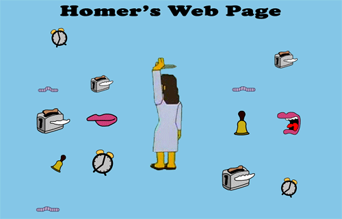 The Simpsons - Homer's Web Page GIF - Dancing Jesus - Computer Wore ...