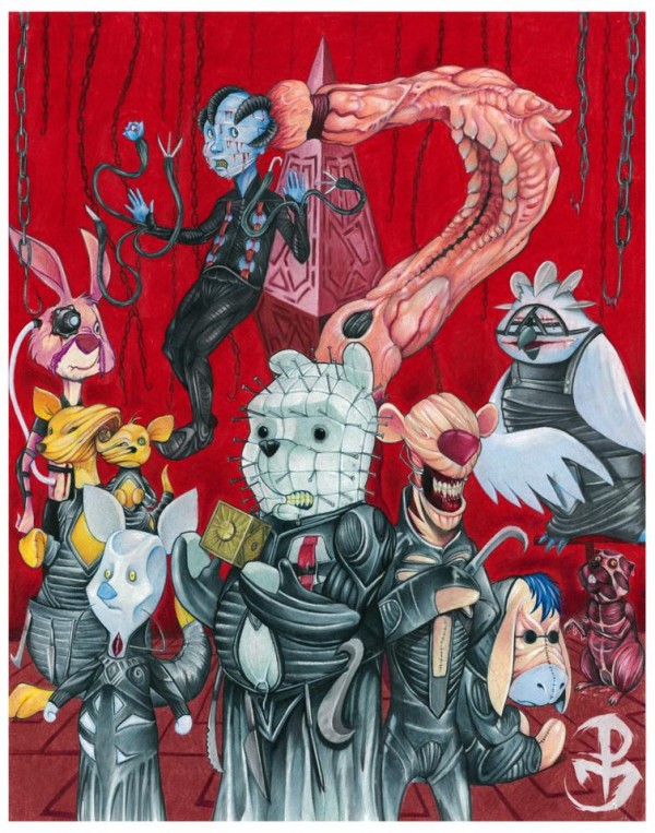 Hellraiser x Winnie the Pooh Mashup by Picasso Dular