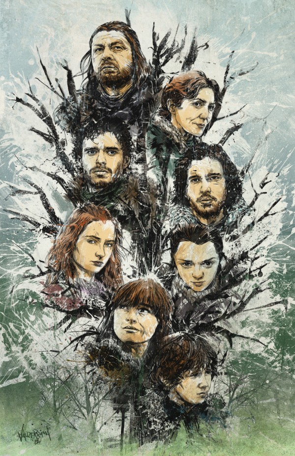 Stark Family Tree by Fresh Doodle - Game of Thrones - Song of Ice and Fire