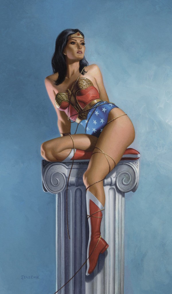 Wonder Woman Painting by John Zeleznik