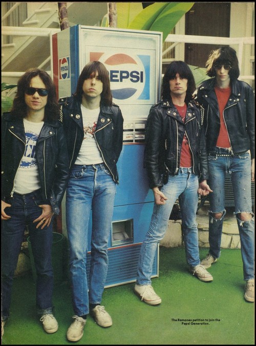 The Ramones with a Pepsi Machine