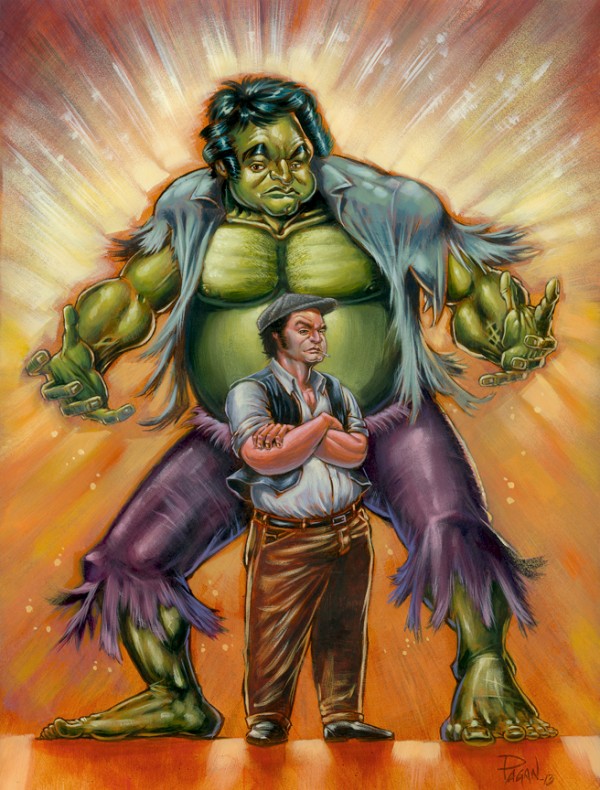 The Incredible Belushi by Augie Pagan - Hulk x John Belushi - Saturday Night Live Art