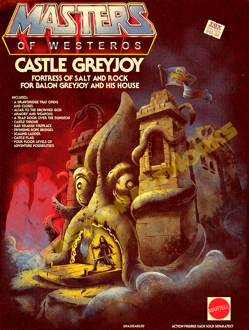Masters of Westeros: Castle Greyjoy - Game of Thrones x He-Man and the Masters of the Universe - Pyke x Castle Grayskull