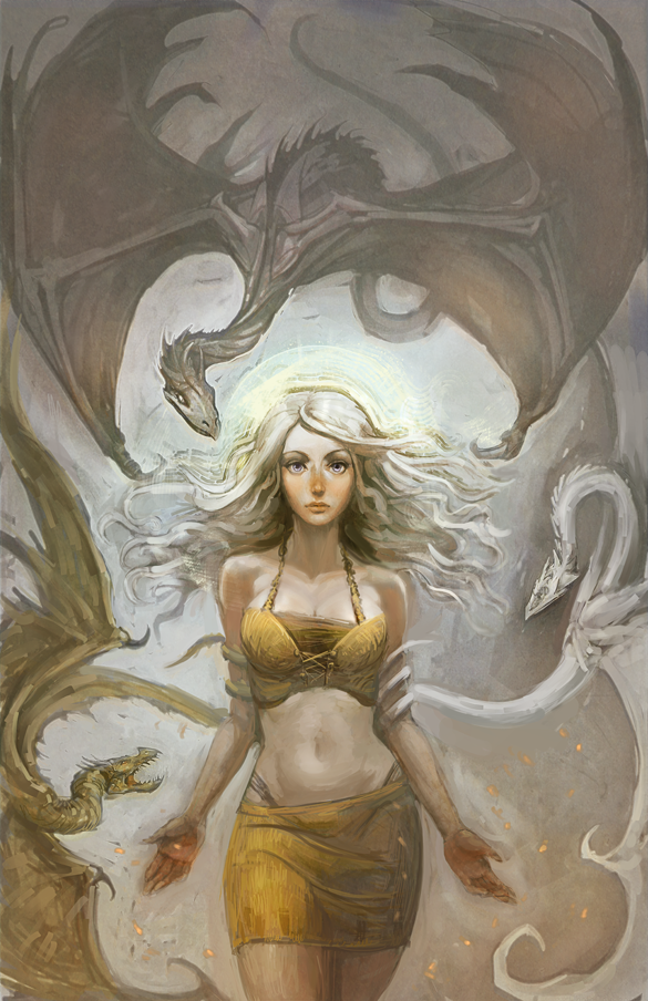 Mother of Dragons - Game of Thrones Art by HungerArtist - Daenerys Stormborn Targaryen