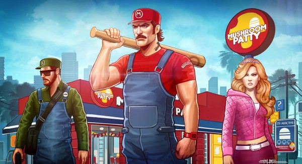 Super Mario Bros x Grand Theft Auto Mashup by Amirul Hafiz - Mushroom Patty