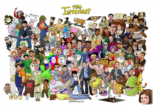The Internet Class Photo - Full Cast Poster - All the Memes and viral video stars