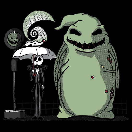 nightmare before christmas x my neighbor totoro by ratigan