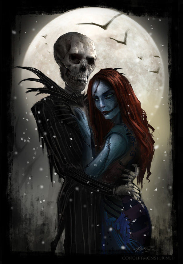 Jack And Sally [Nightmare Before Christmas Fan Art]