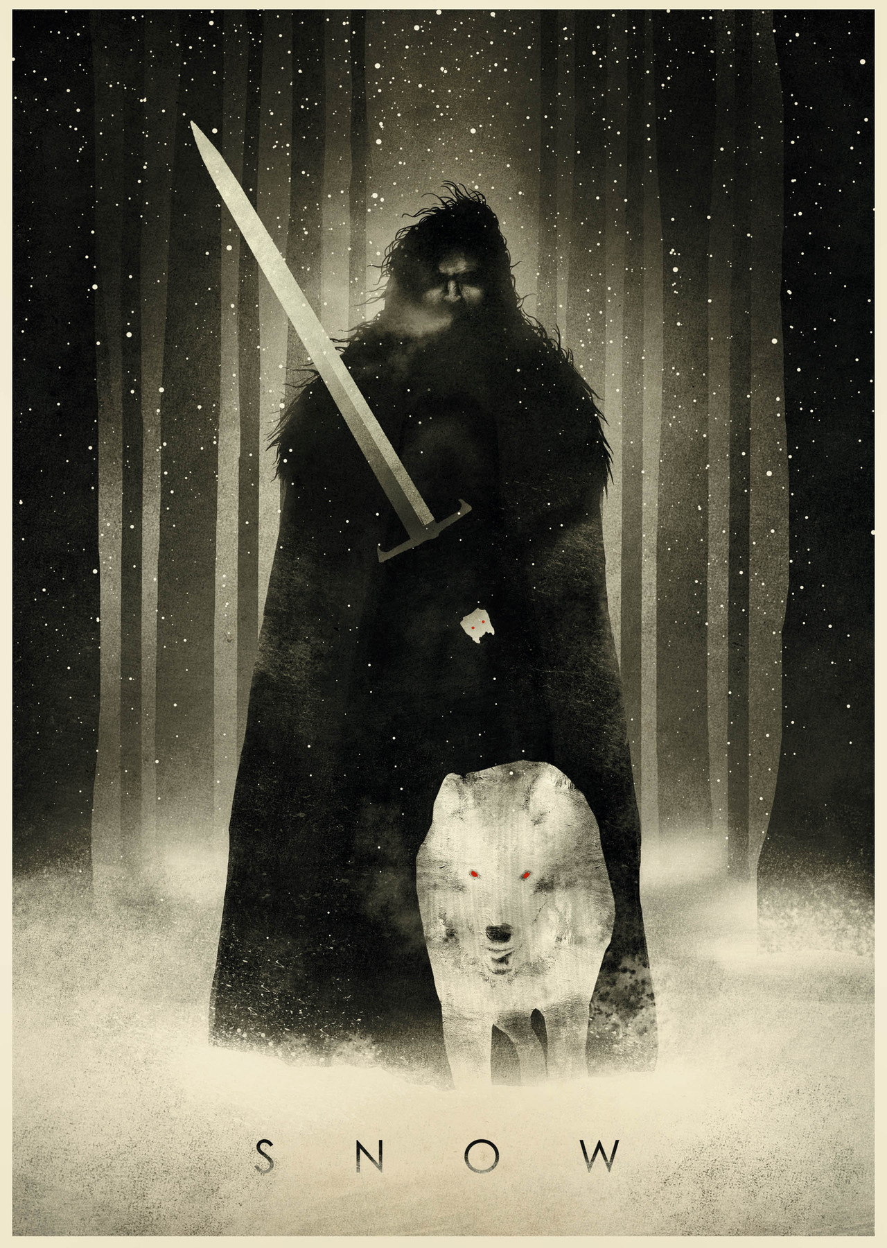 Snow Game Of Thrones Art By Danny Burgess