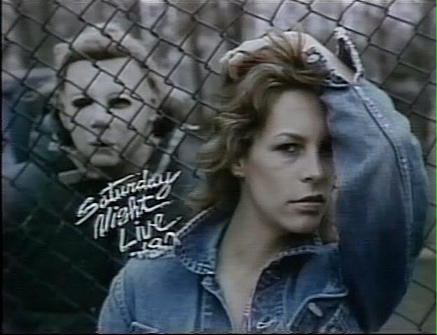 Creepy SNL 1980 Photos of Jamie Lee Curtis and Michael Myers