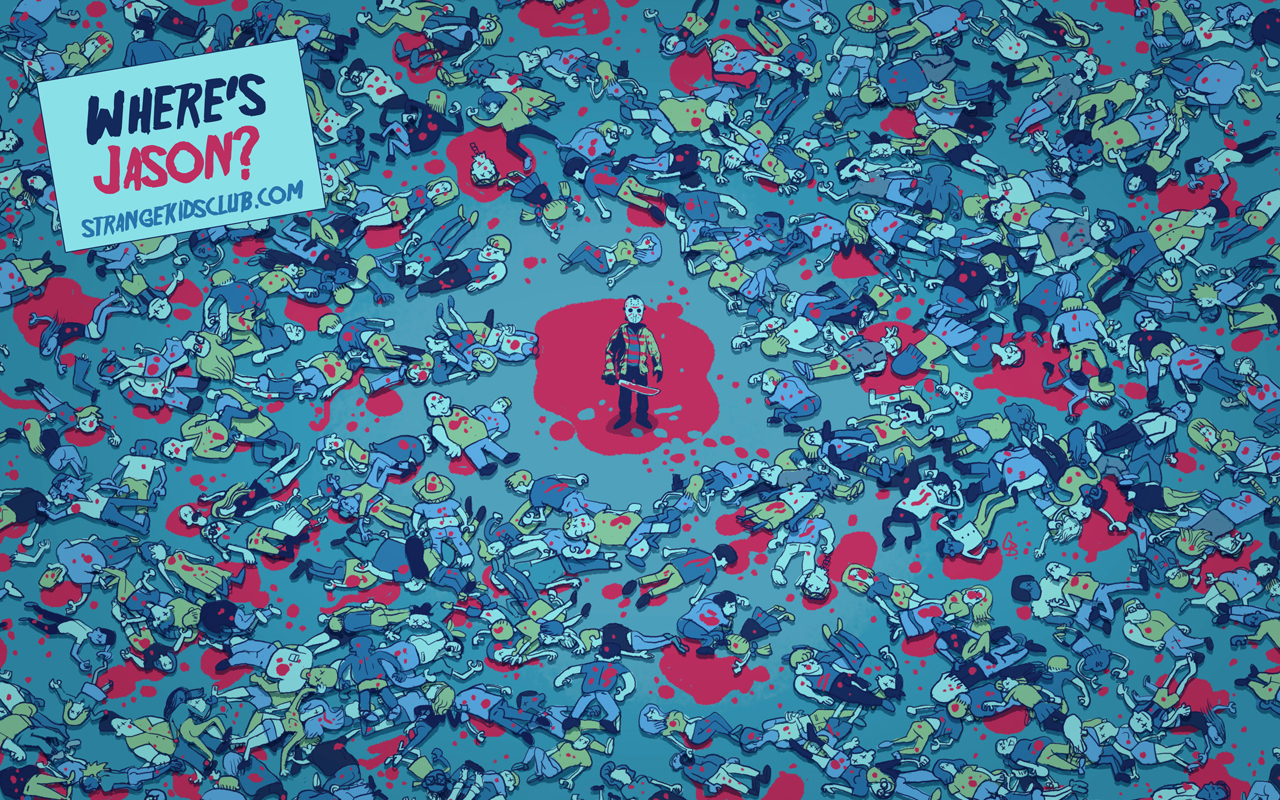 Where's Jason? by Glen Brogan [Friday the 13th x Where's Waldo]