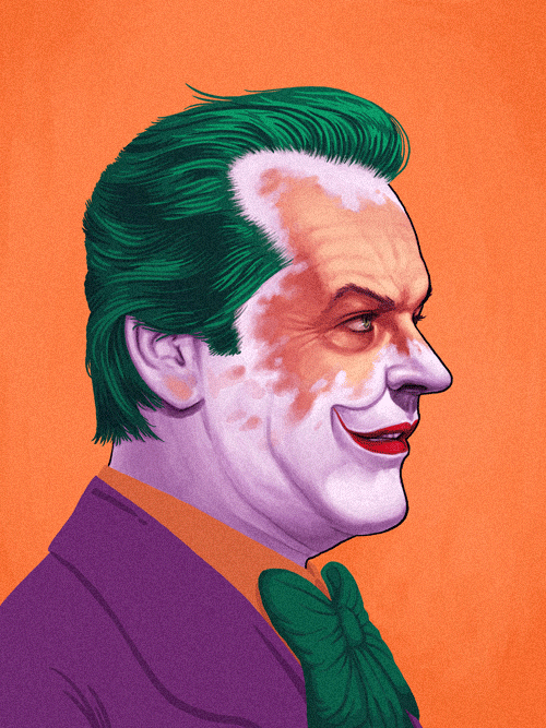 The Joker (Jack Nicholson) from Batman by Mike Mitchell |