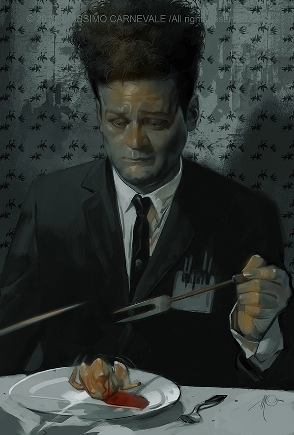 Eraserhead Art by Massimo Carnevale Chicken Dinner Scene