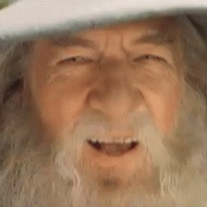 Gandalf the Grey grooving to the beat GIF - Lord of the Rings, Ian McKellen, Hobbit, J. R. R. Tolkien