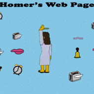 The Simpsons - Homer's Web Page GIF - Dancing Jesus - Computer Wore Menace Shoes
