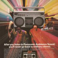 1980s Print Ad: Panasonic Ambience Sound with Earth, Wind & Fire