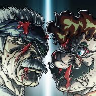 Mario vs Old Snake by Sebastian von Buchwald - Metal Gear Solid