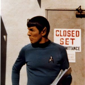 Vintage Behind the Scenes Photos of Leonard Nimoy as Spock - Star Trek