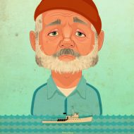 The Life Aquatic with Steve Zissou Poster by James Gilleard -- Bill Murray, Wes Anderson, Art