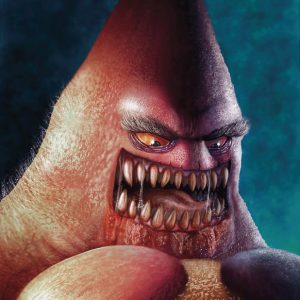 Creepy Realistic Patrick Star by Isaac Montoya Carrasco