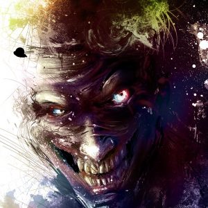 Joker Portrait by Vincent Vernacatola - Batman Comics Art