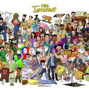 The Internet Class Photo - Full Cast Poster - All the Memes and viral video stars