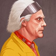 Doc Emmett Brown (Christopher Lloyd) from Back to the Future by Mike Mitchell - Robert Zemeckis
