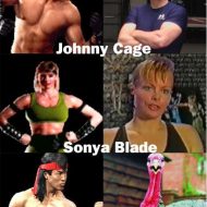 Mortal Kombat Characters and their Voice Actors - Liu Kang Bicycle Kick sounds like a Turkey