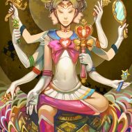 Mandala Moon by Nozomu Ikeuchi - Sailor Moon - Anime - Manga