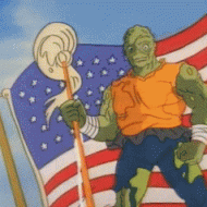 Toxic Crusaders - Toxie - Toxic Avenger - Troma Cartoon GIF