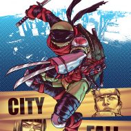 tmnt #25 city fall cover by Mateus Santolouco - Teenage Mutant Ninja Turtles Comics