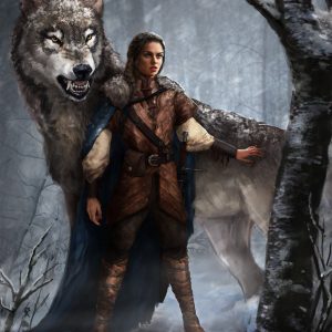 Arya Stark and Nymeria by monsterling - Game of Thrones - A Song of Ice and Fire