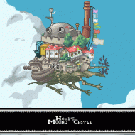 Howl's Moving Castle Pixel Art GIF by Kingmancheng - Hayao Miyazaki, Anime