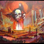 Masters of the Universe Movie Concept Art by Claudio Mazzoli - 1987 - He-Man - Skeletor