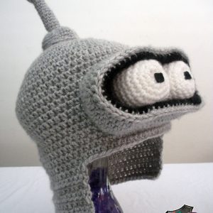 Crocheted Bender Hat by Melnyx - Futurama Crafts