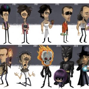 Evolution of Nicolas Cage by Jeff Victor